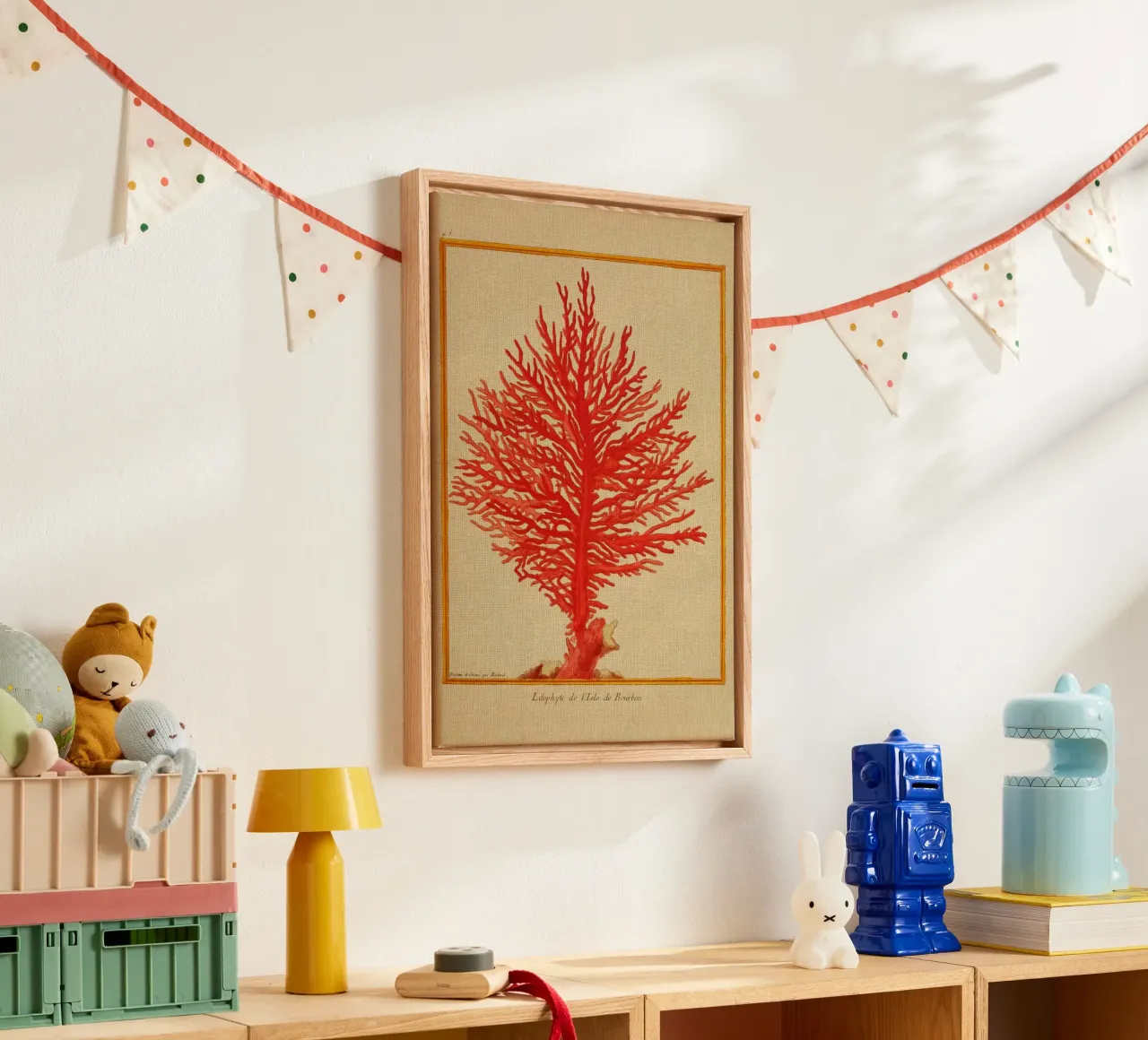 Red Hot tela con Cornice a cassetta da vintagebotanics