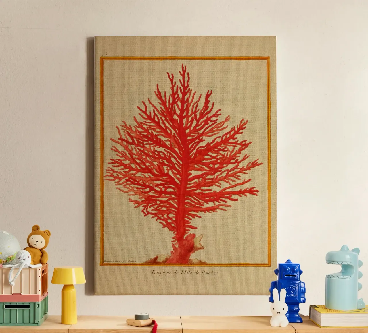 Red Hot tela con Cornice a cassetta da vintagebotanics