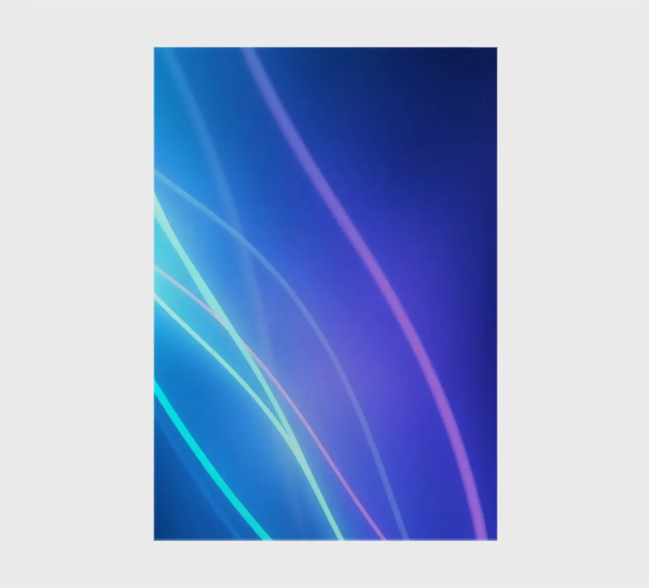 Vibrant abstract wallpaper design with flowing light trails notebook by DesignDoodle