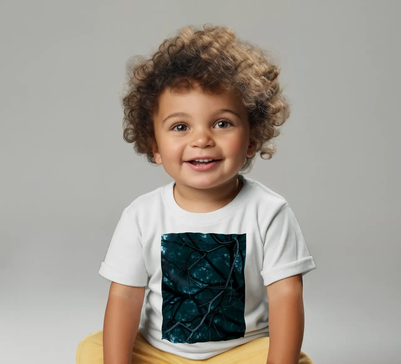 Branches intertwine against a dark, moody backdrop baby t-shirt by DesignDoodle