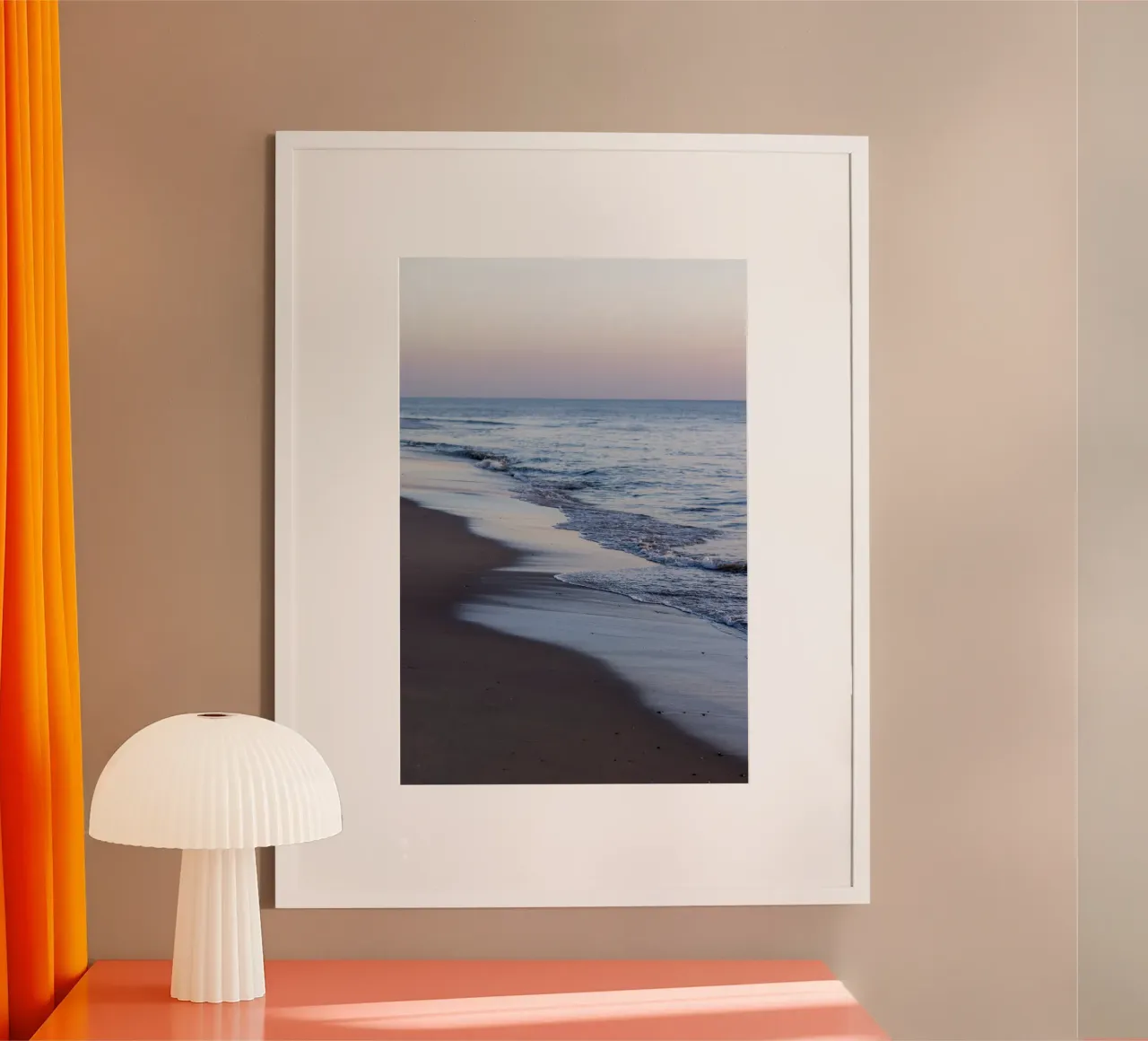 At The Beach 7 poster con telaio in alluminio da Mareike Böhmer Photography