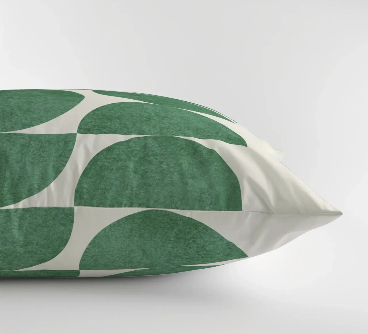 Retro Scandinavian Pattern - Green cuscino da MoonlightPrint