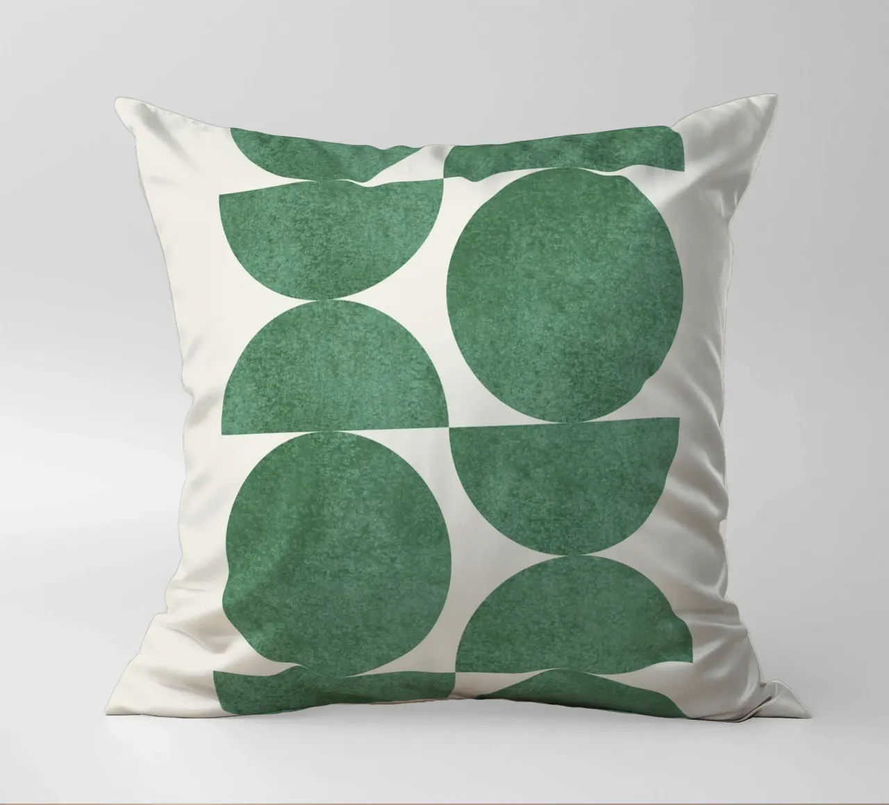 Retro Scandinavian Pattern - Green cuscino da MoonlightPrint