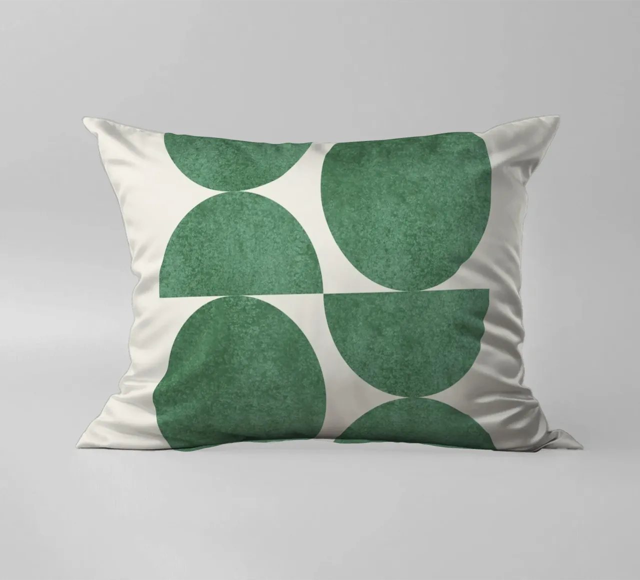 Retro Scandinavian Pattern - Green cuscino da MoonlightPrint