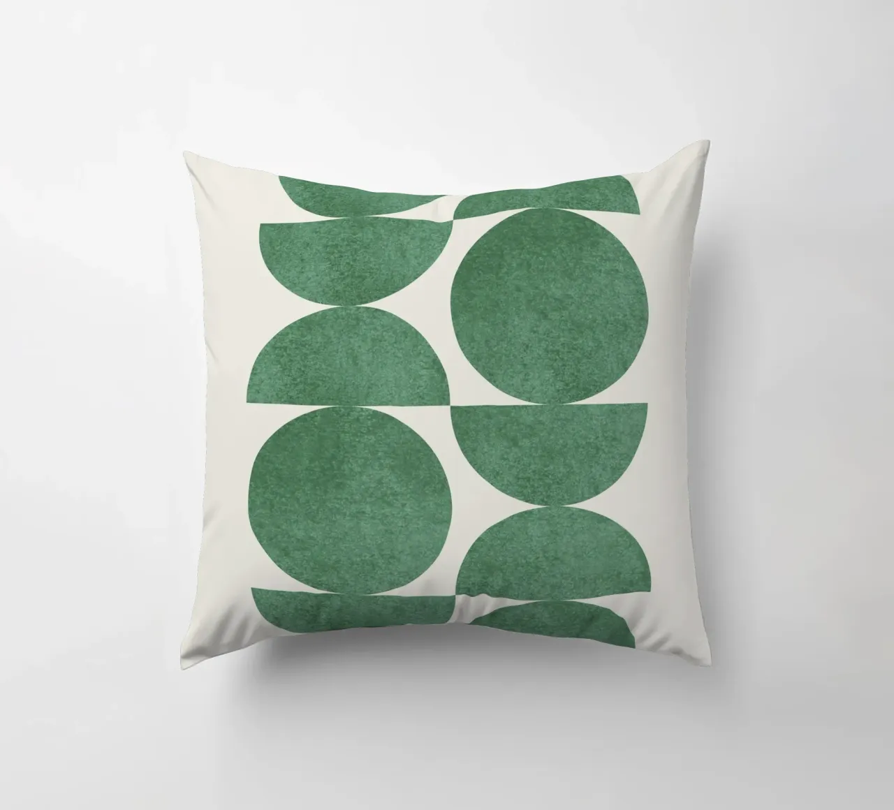 Retro Scandinavian Pattern - Green cuscino da MoonlightPrint