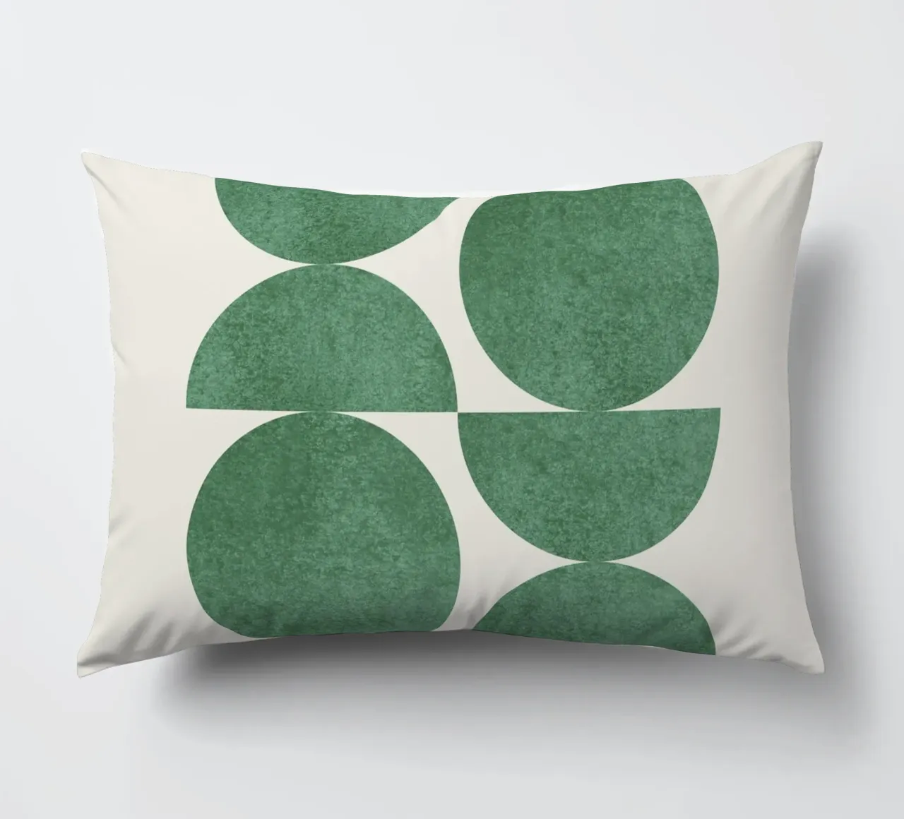 Retro Scandinavian Pattern - Green cuscino da MoonlightPrint