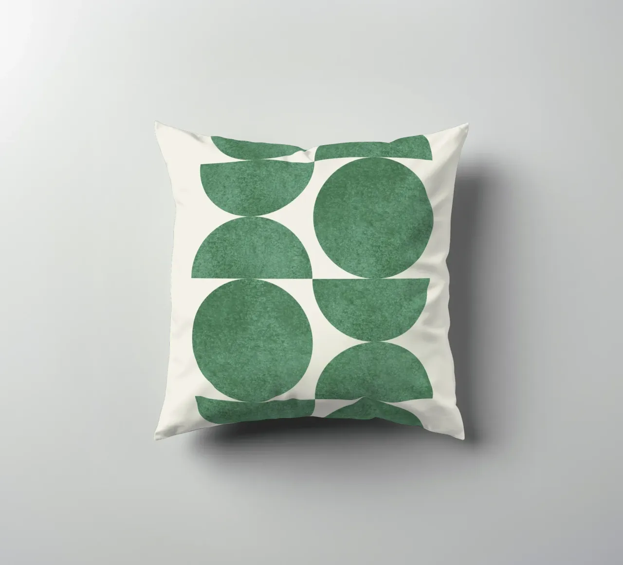 Retro Scandinavian Pattern - Green cuscino da MoonlightPrint