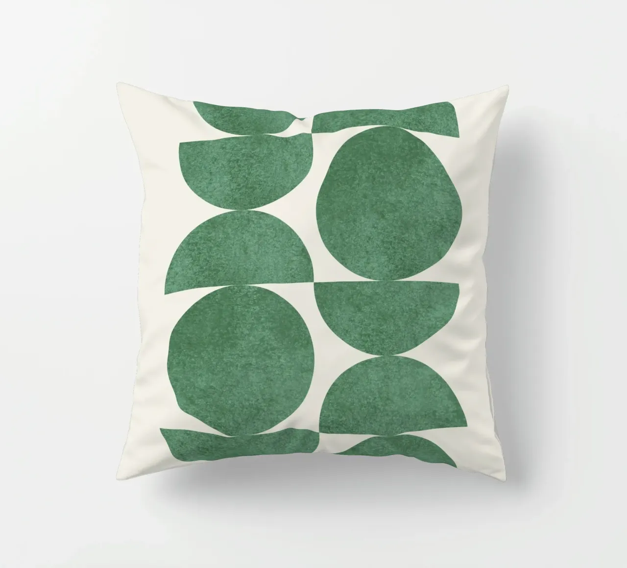 Retro Scandinavian Pattern - Green cuscino da MoonlightPrint