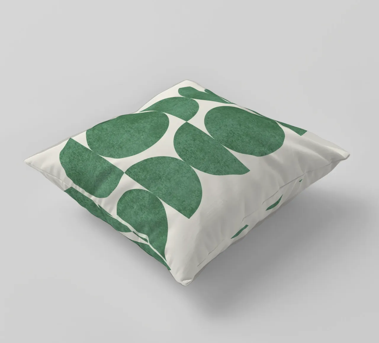 Retro Scandinavian Pattern - Green cuscino da MoonlightPrint