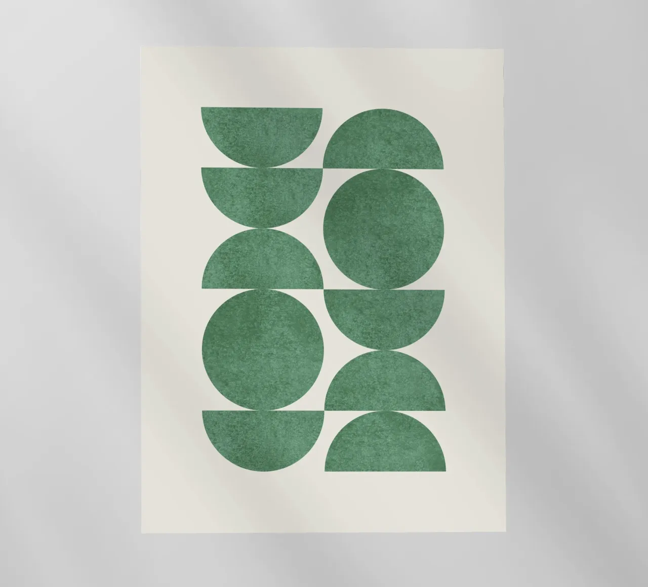 Retro Scandinavian Pattern - Green pellicola backlit da MoonlightPrint