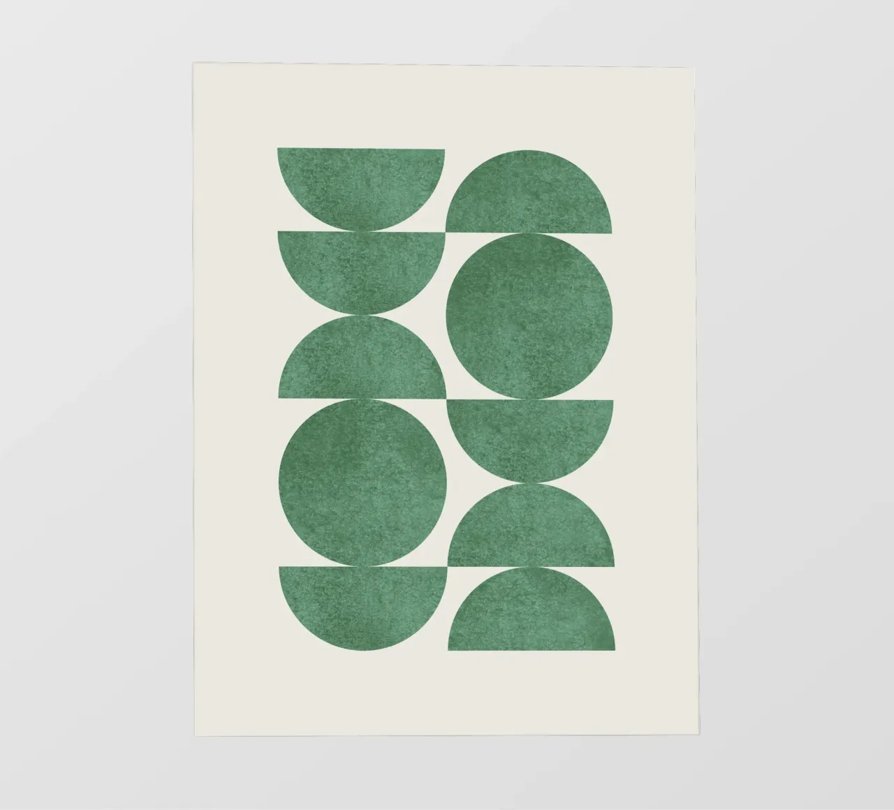 Retro Scandinavian Pattern - Green telo in pvc da MoonlightPrint