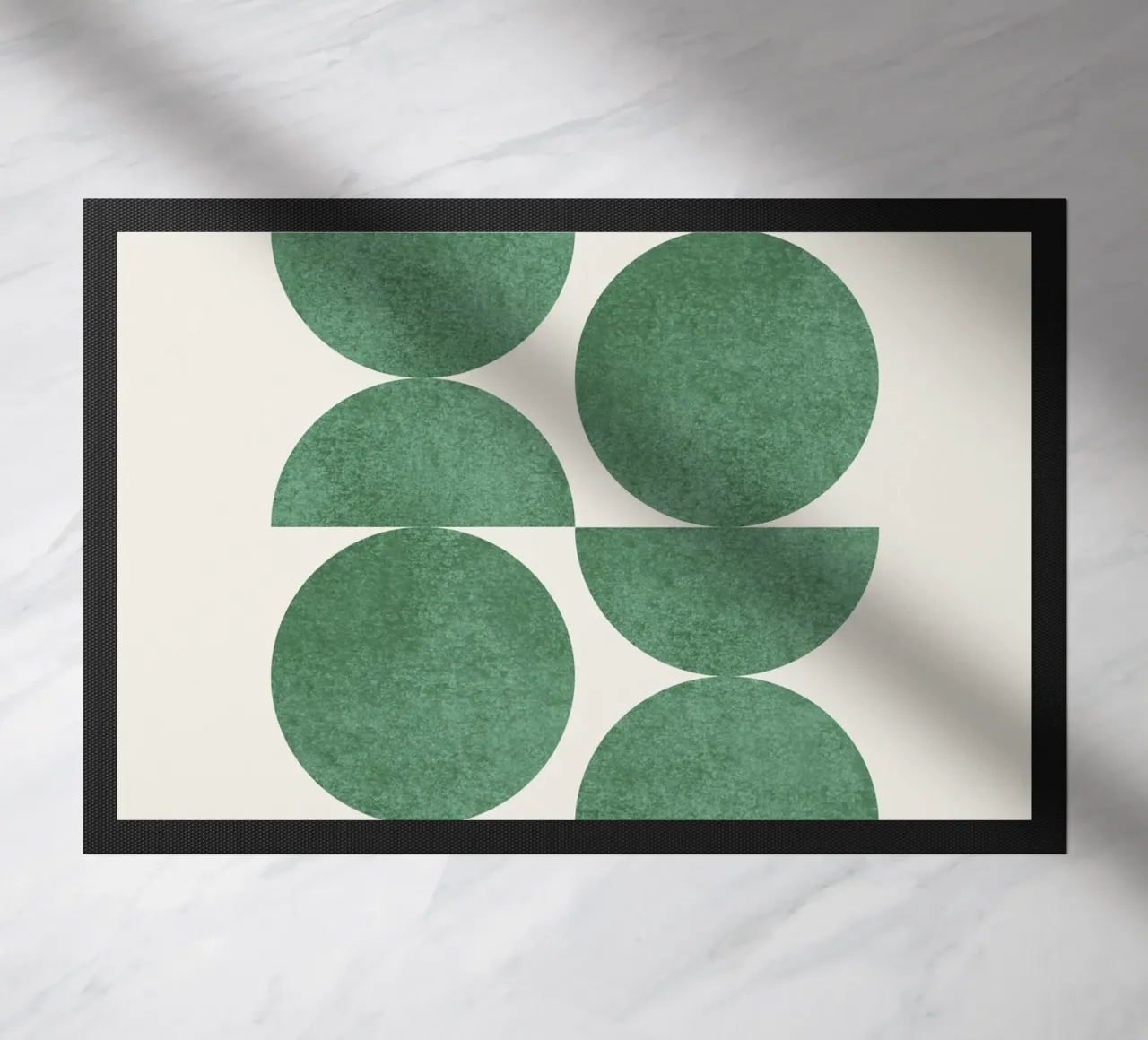 Retro Scandinavian Pattern - Green zerbino da MoonlightPrint