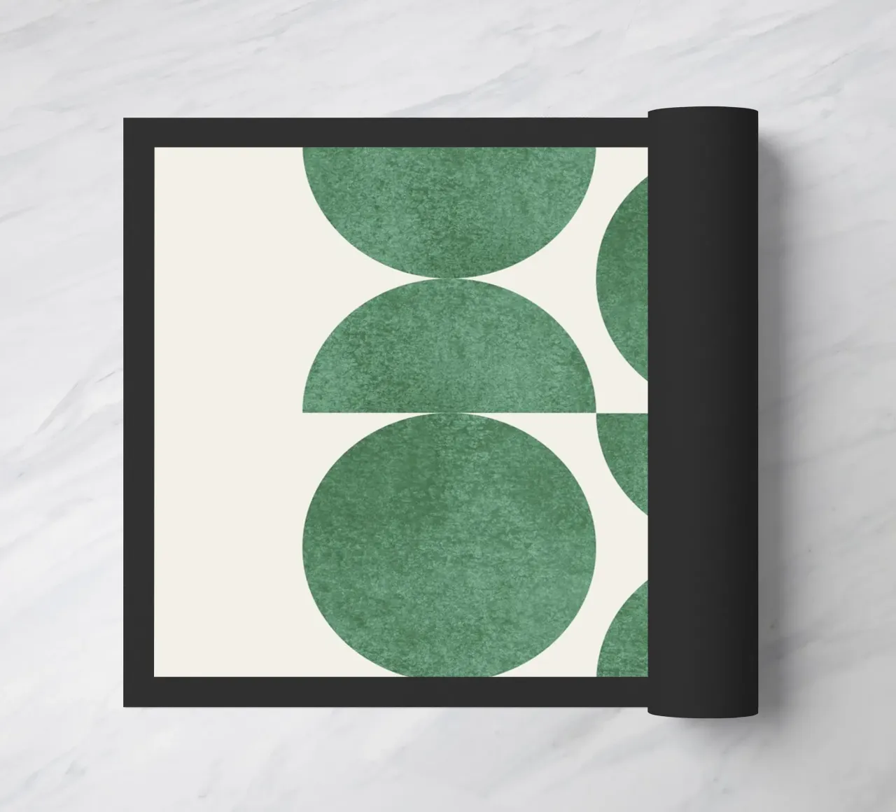Retro Scandinavian Pattern - Green zerbino da MoonlightPrint