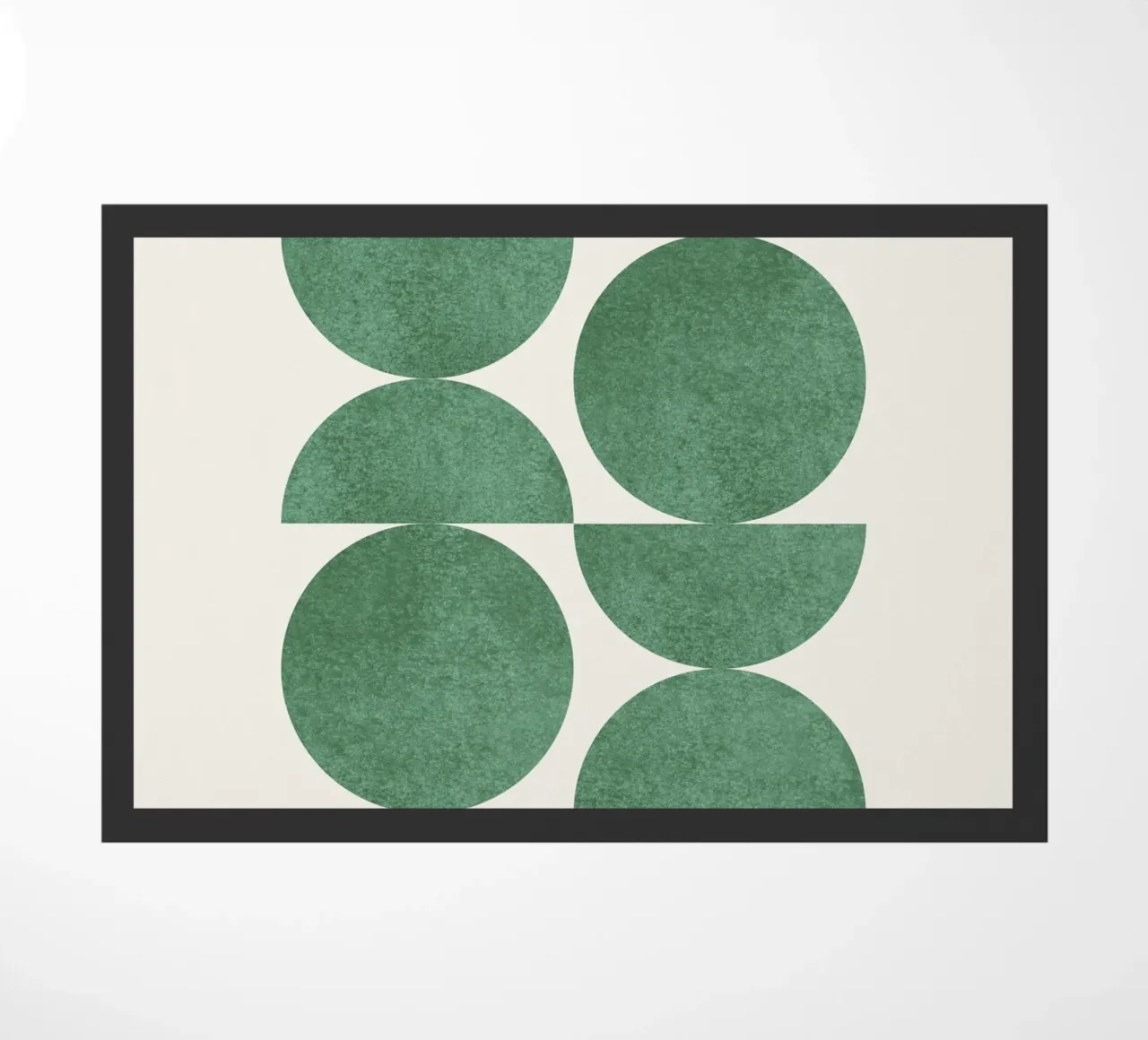 Retro Scandinavian Pattern - Green zerbino da MoonlightPrint