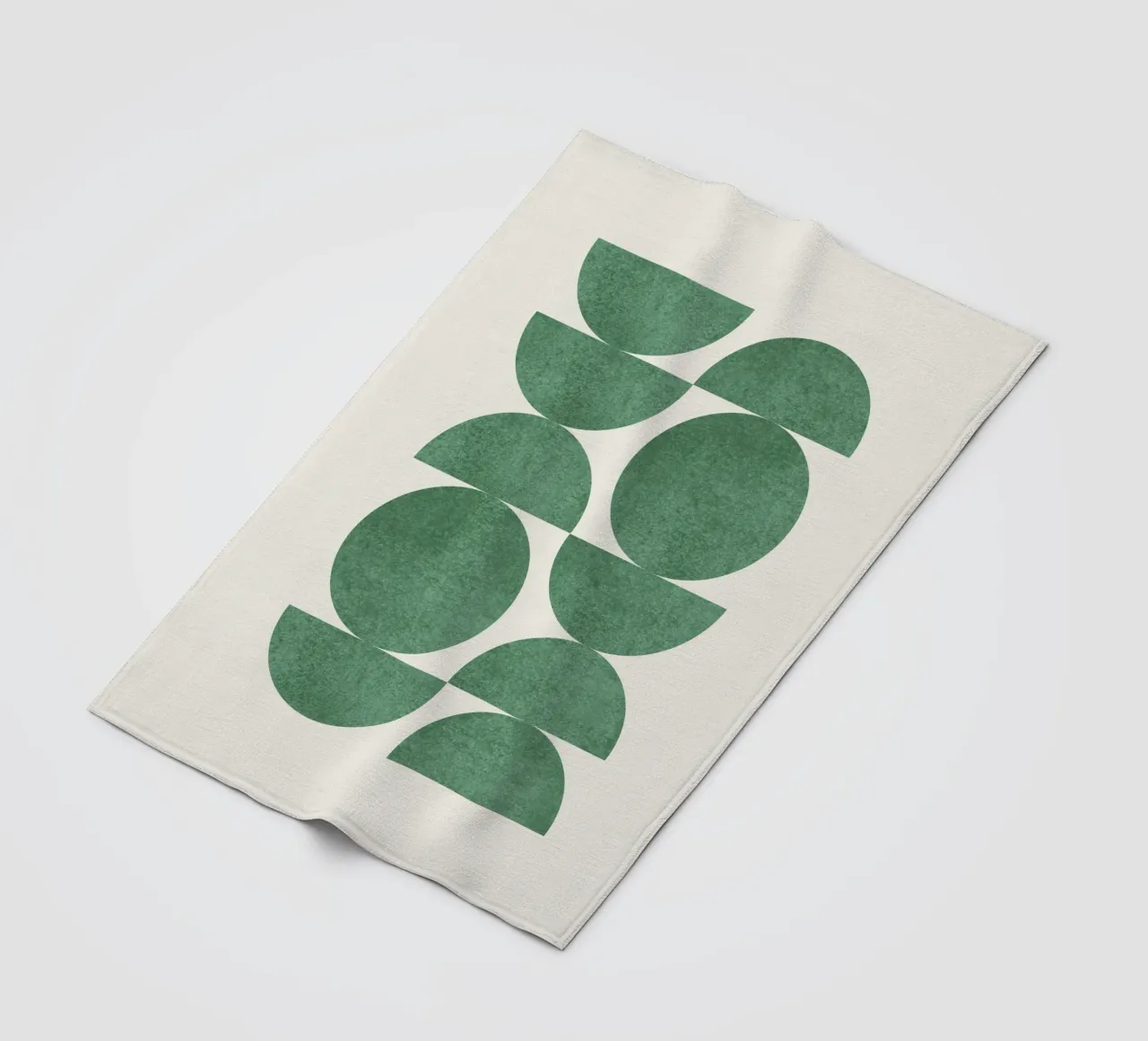 Retro Scandinavian Pattern - Green coperta in pile da MoonlightPrint