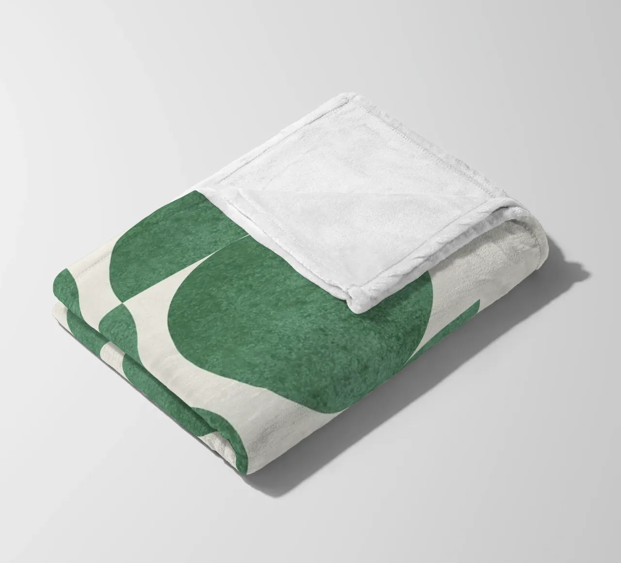 Retro Scandinavian Pattern - Green coperta in pile da MoonlightPrint