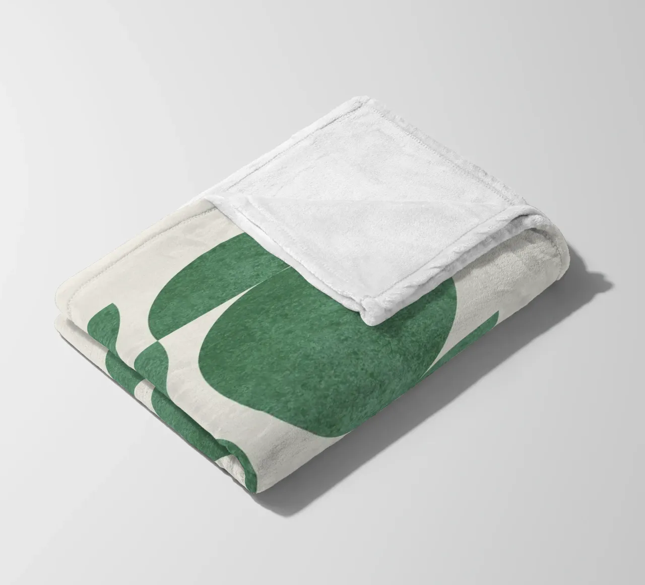 Retro Scandinavian Pattern - Green coperta in pile da MoonlightPrint