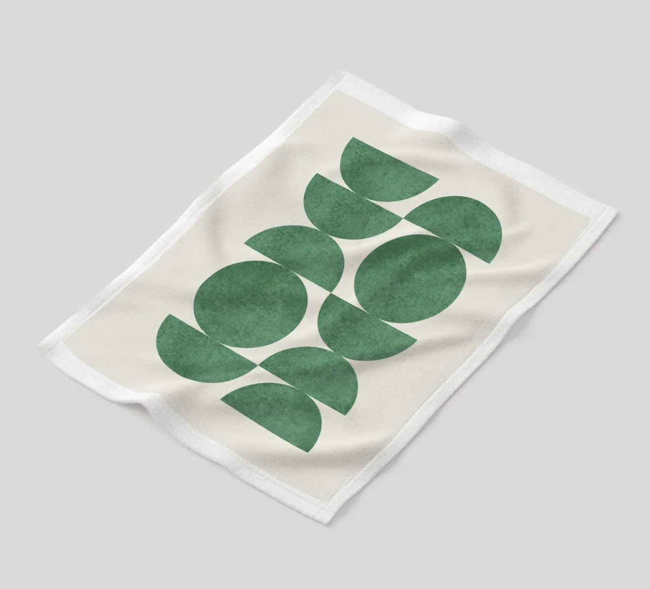 Retro Scandinavian Pattern - Green coperta in pile da MoonlightPrint