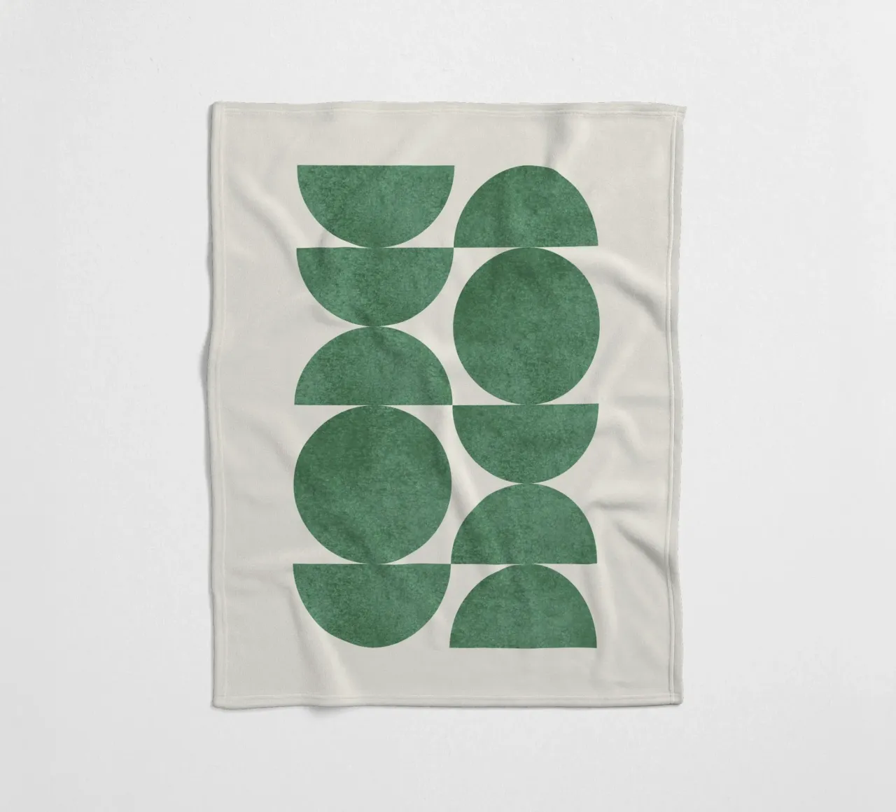 Retro Scandinavian Pattern - Green coperta in pile da MoonlightPrint
