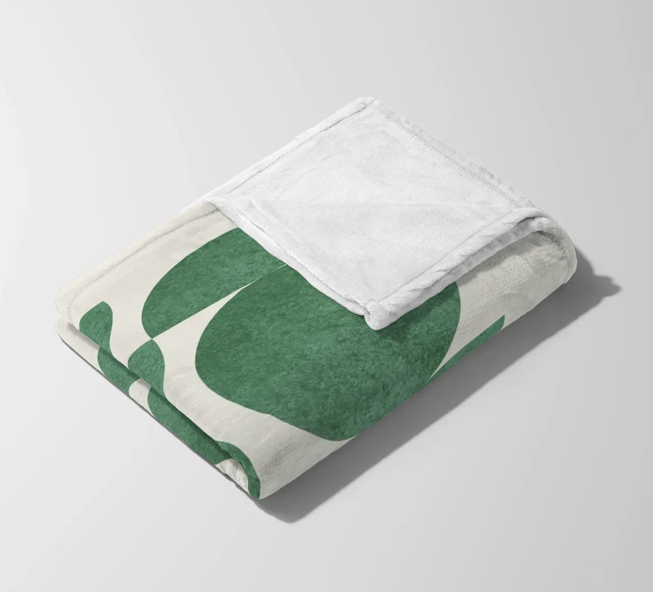 Retro Scandinavian Pattern - Green coperta in pile da MoonlightPrint