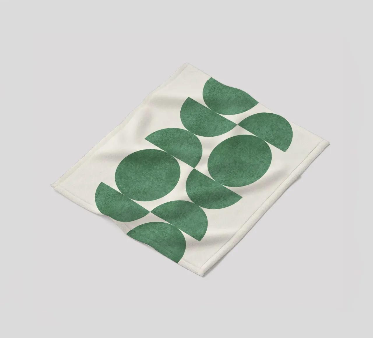 Retro Scandinavian Pattern - Green coperta in pile da MoonlightPrint