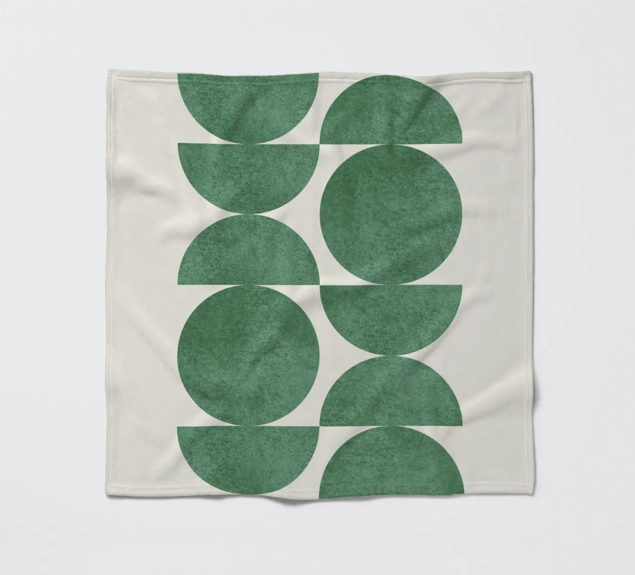 Retro Scandinavian Pattern - Green coperta in pile da MoonlightPrint