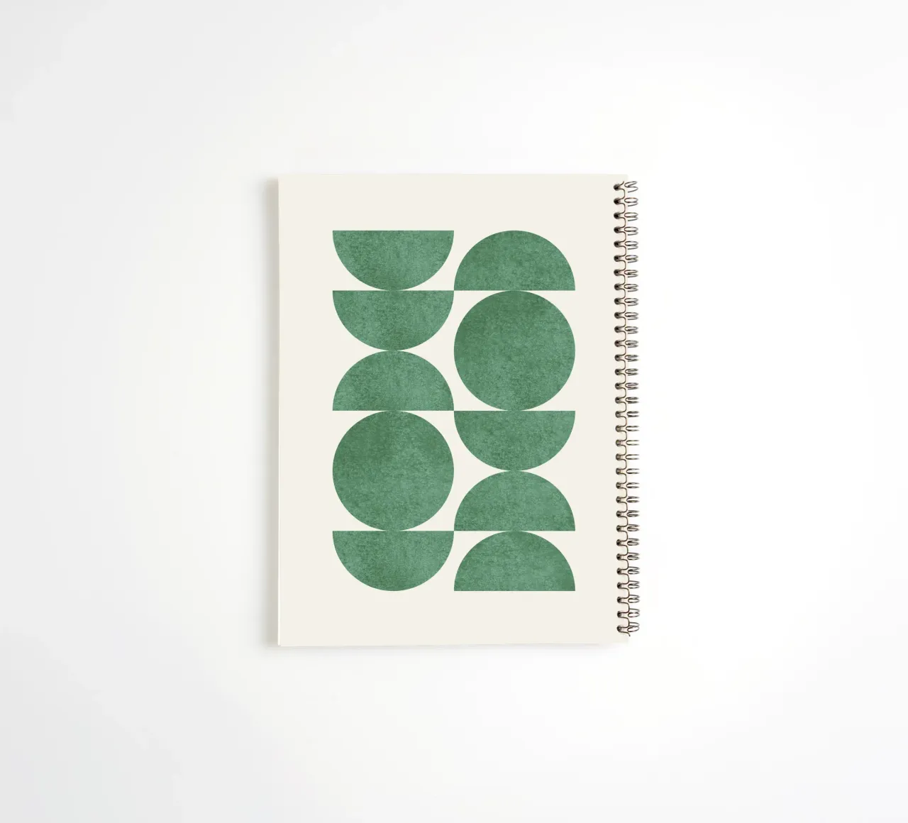 Retro Scandinavian Pattern - Green spiral notebook by MoonlightPrint