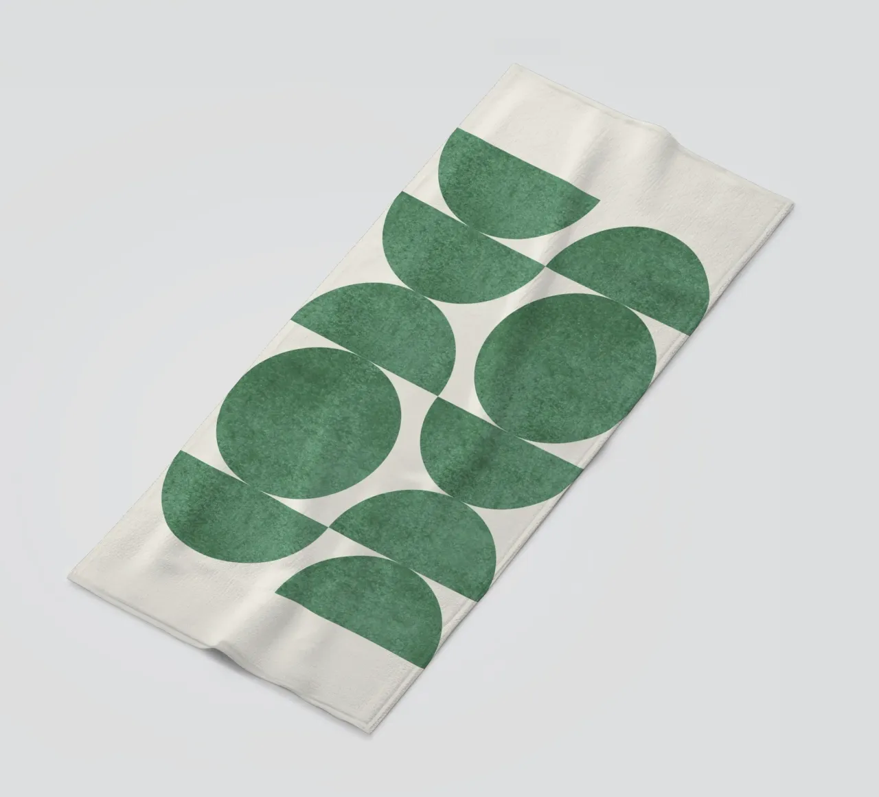 Retro Scandinavian Pattern - Green telo mare da MoonlightPrint