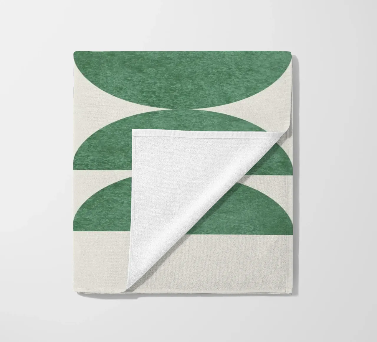 Retro Scandinavian Pattern - Green telo mare da MoonlightPrint