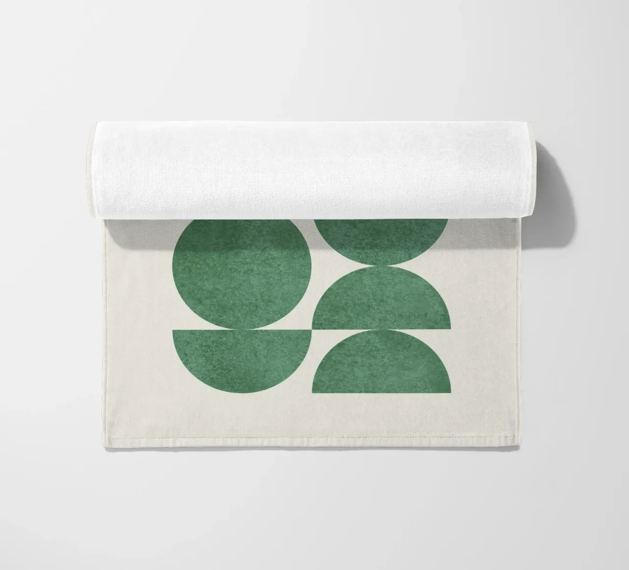 Retro Scandinavian Pattern - Green telo mare da MoonlightPrint