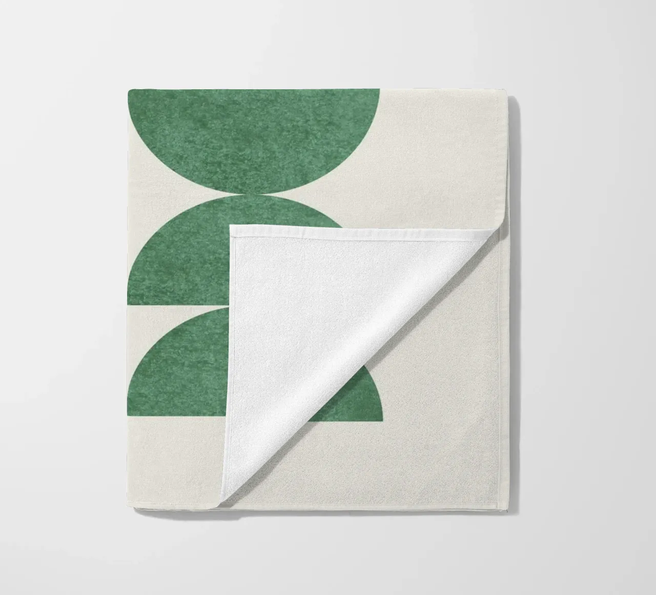 Retro Scandinavian Pattern - Green telo mare da MoonlightPrint