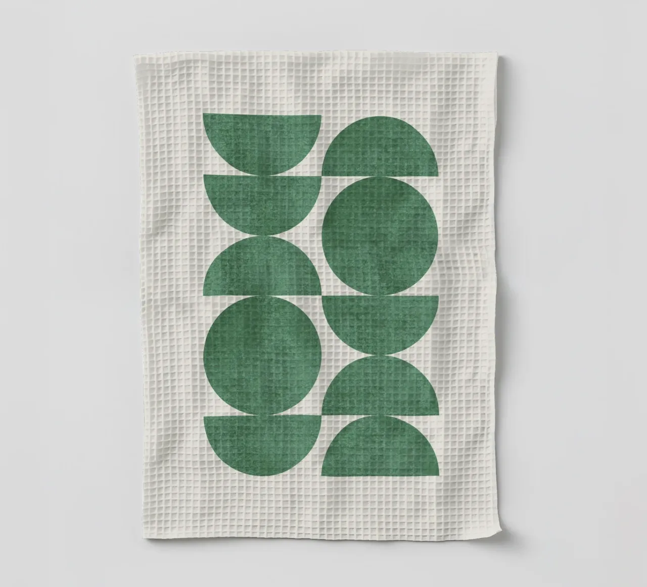 Retro Scandinavian Pattern - Green canovaccio da cucina da MoonlightPrint