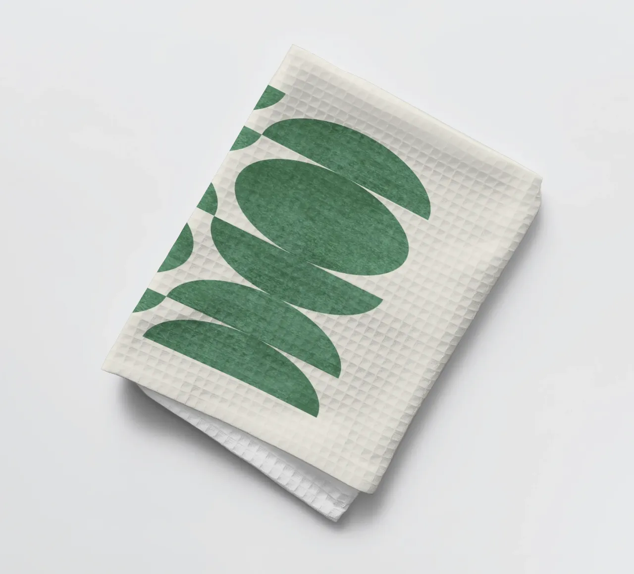 Retro Scandinavian Pattern - Green canovaccio da cucina da MoonlightPrint