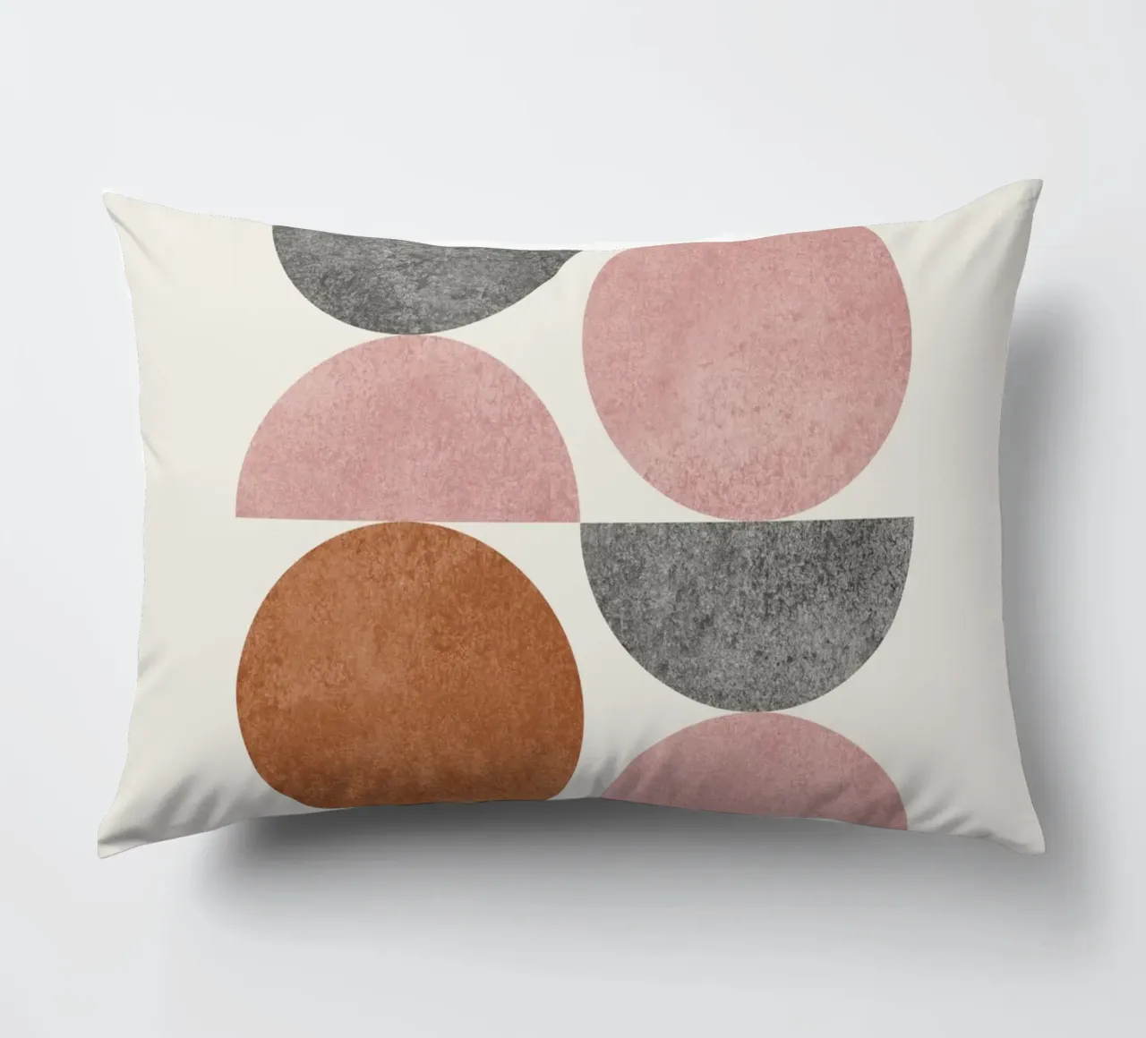 Retro Scandinavian Pattern - Pink Brown cuscino da MoonlightPrint