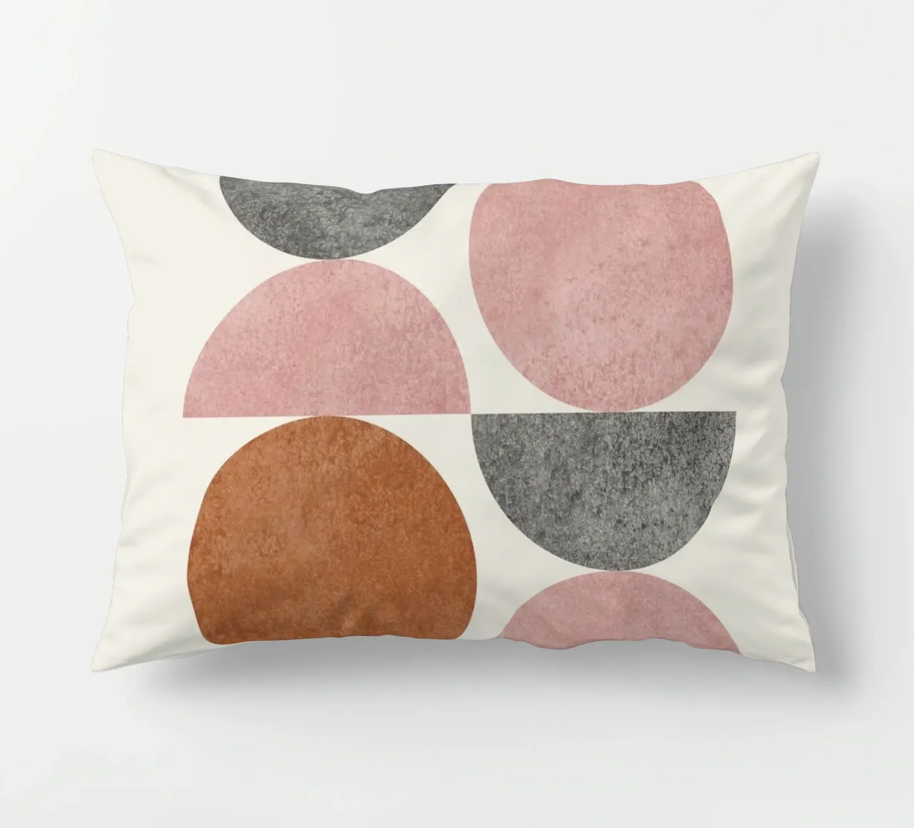 Retro Scandinavian Pattern - Pink Brown cuscino da MoonlightPrint