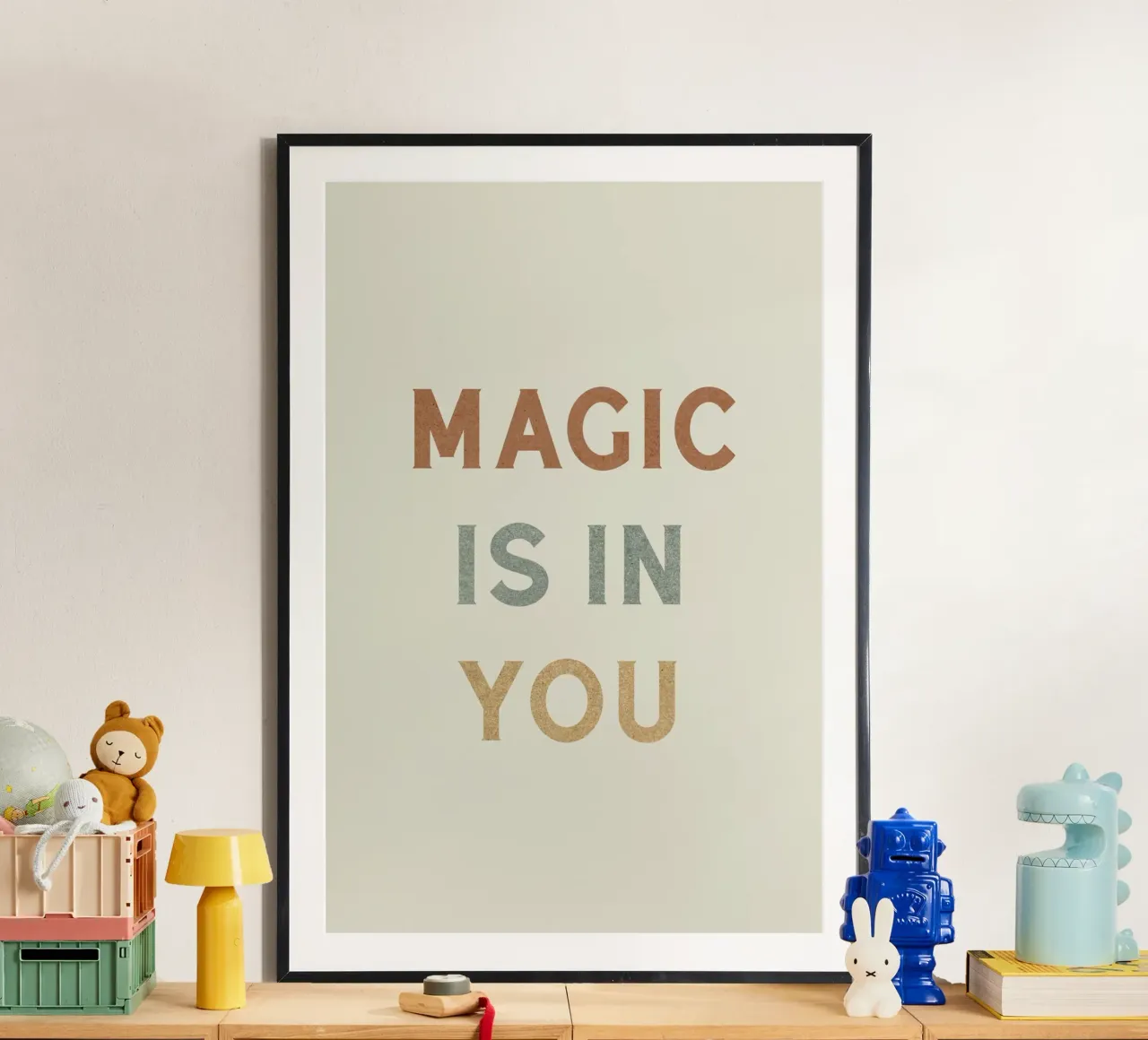 La magia è in te - Tipografia poster con telaio in alluminio da MoonlightPrint