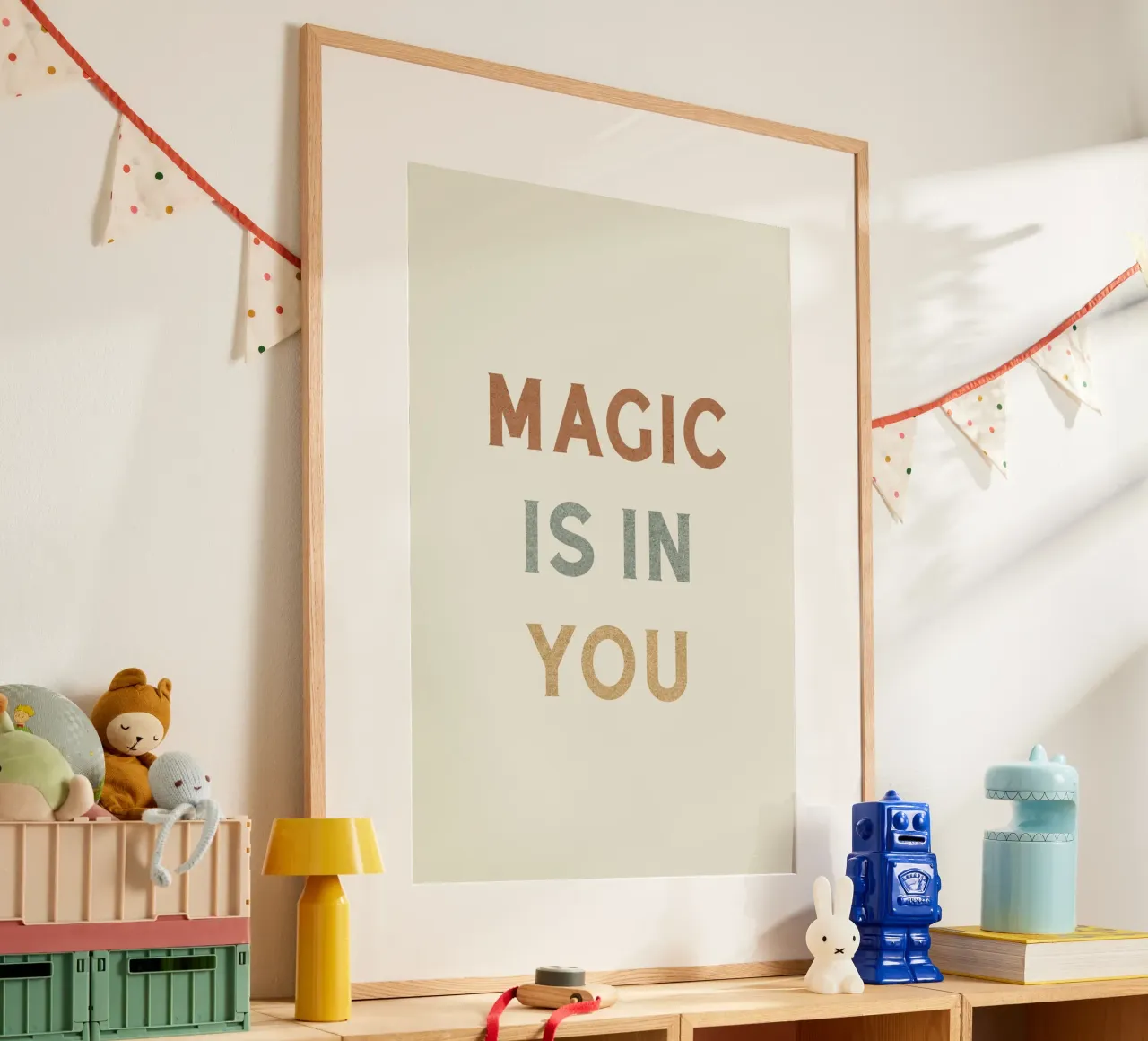 La magia è in te - Tipografia poster con telaio in alluminio da MoonlightPrint