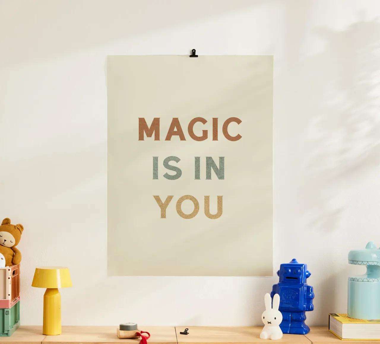 La magia è in te - Tipografia poster con telaio in alluminio da MoonlightPrint