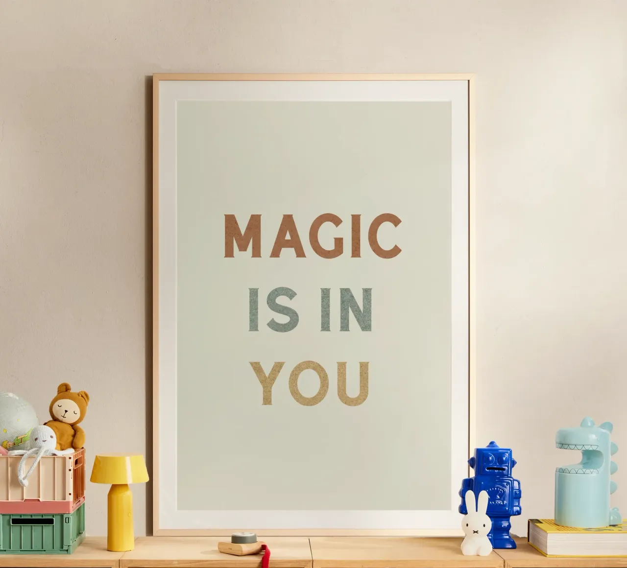 La magia è in te - Tipografia poster con telaio in alluminio da MoonlightPrint