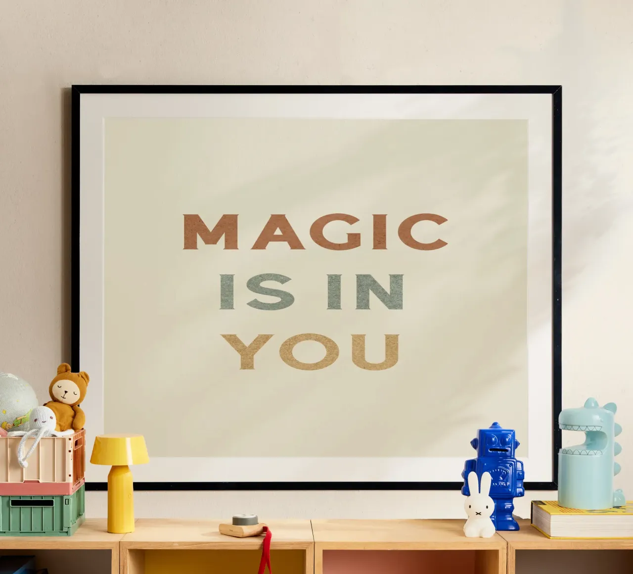 La magia è in te - Tipografia poster con telaio in alluminio da MoonlightPrint