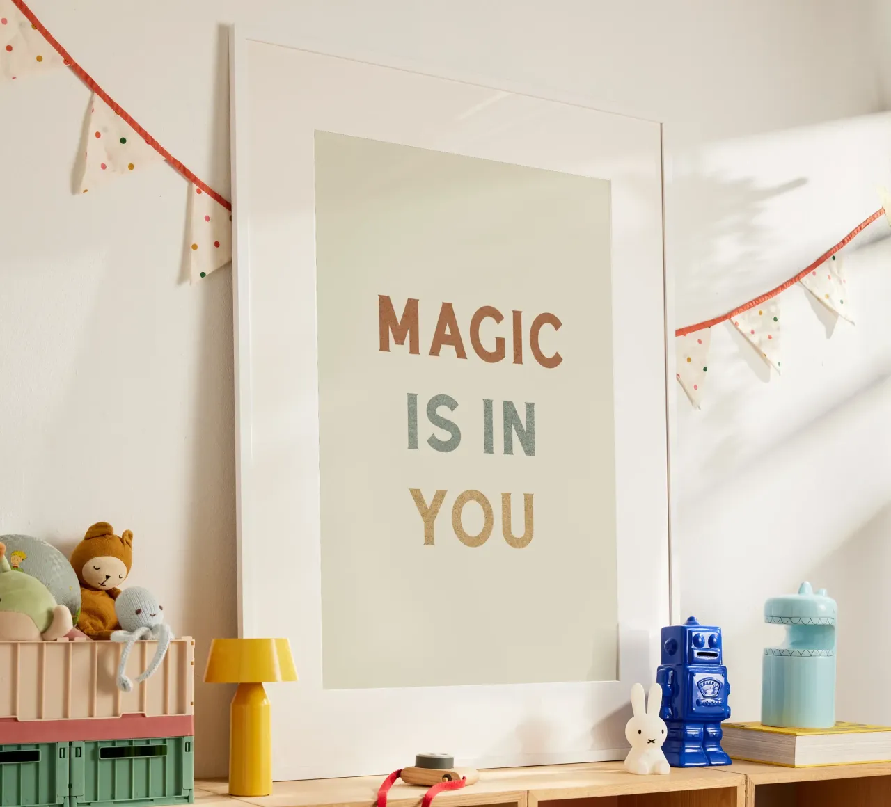 La magia è in te - Tipografia poster con telaio in alluminio da MoonlightPrint
