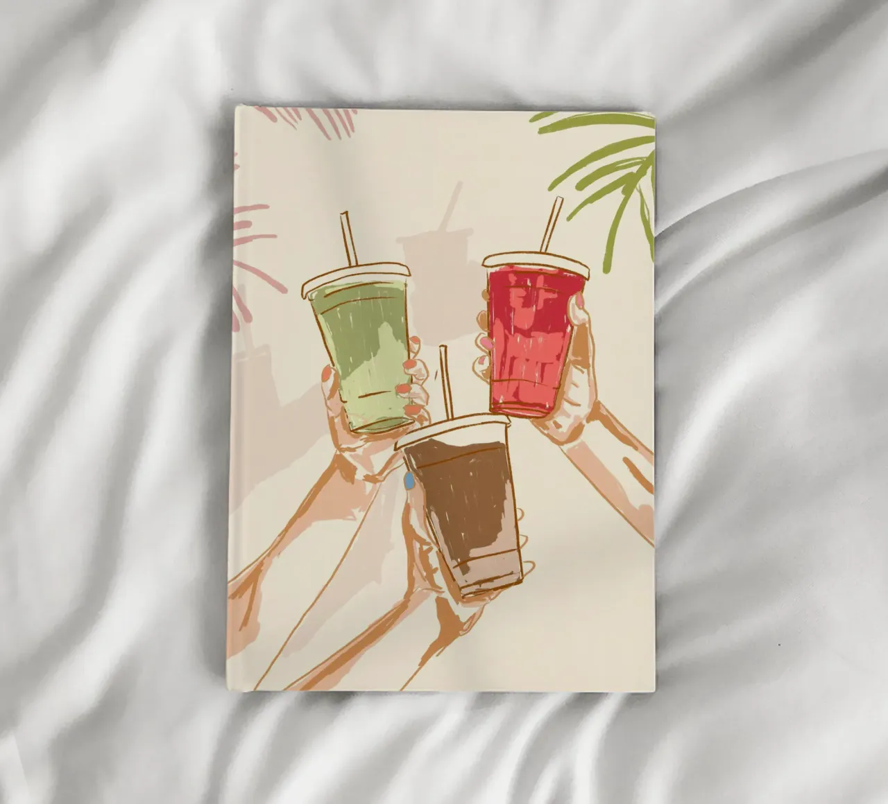 Prost auf den Sommer - Eiskaffee und erfrischende Getränke Notizbuch von EDMPROJECT