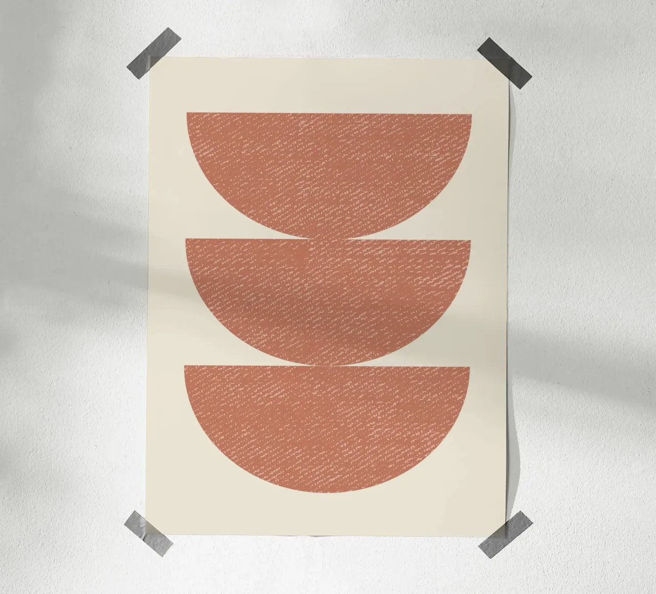 Medio círculo 3 - Terra Orange poster de MoonlightPrint