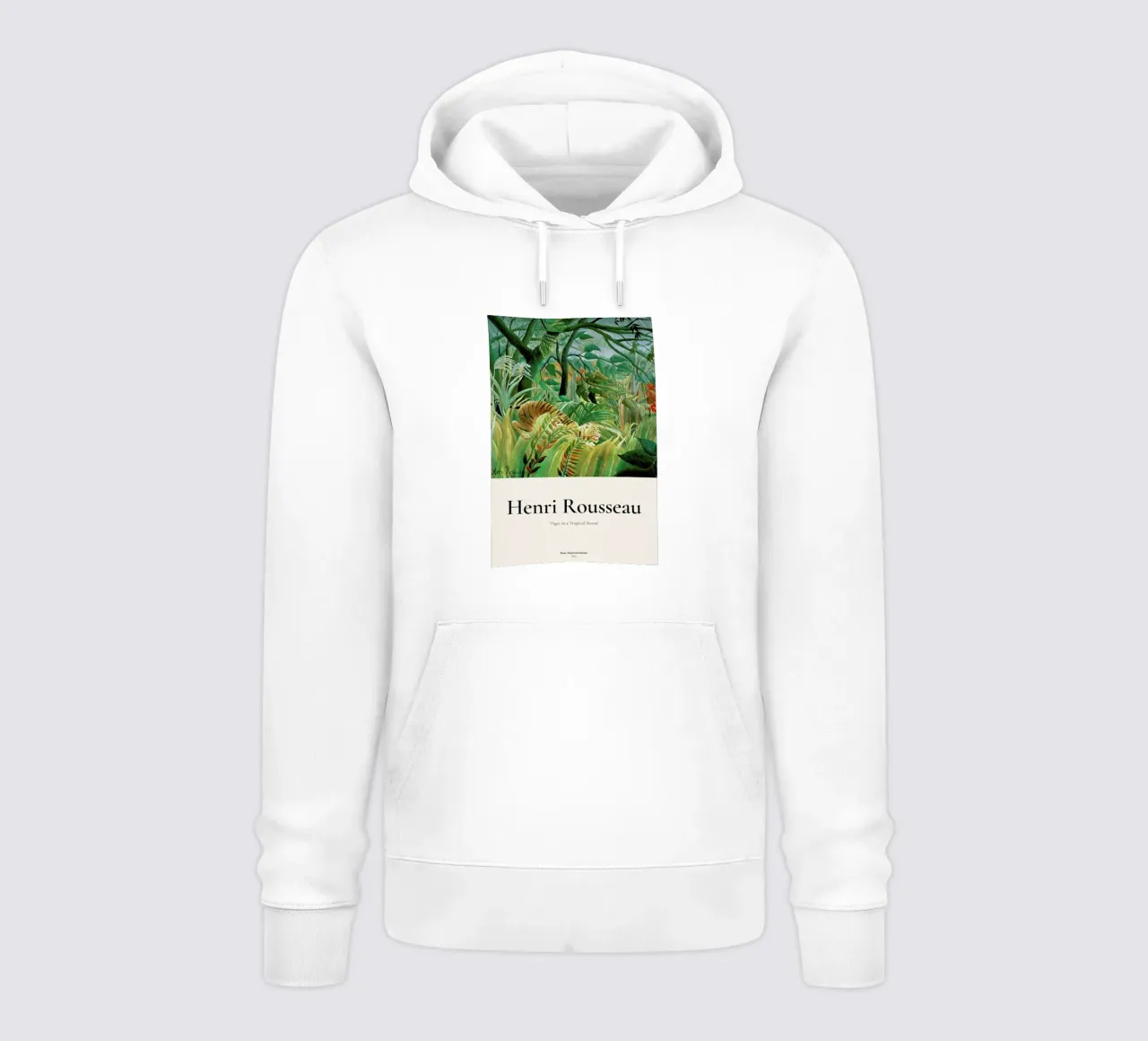 Rousseau - Tiger in a Tropical Storm (Surprised!) felpa con cappuccio da ARTOTHEK