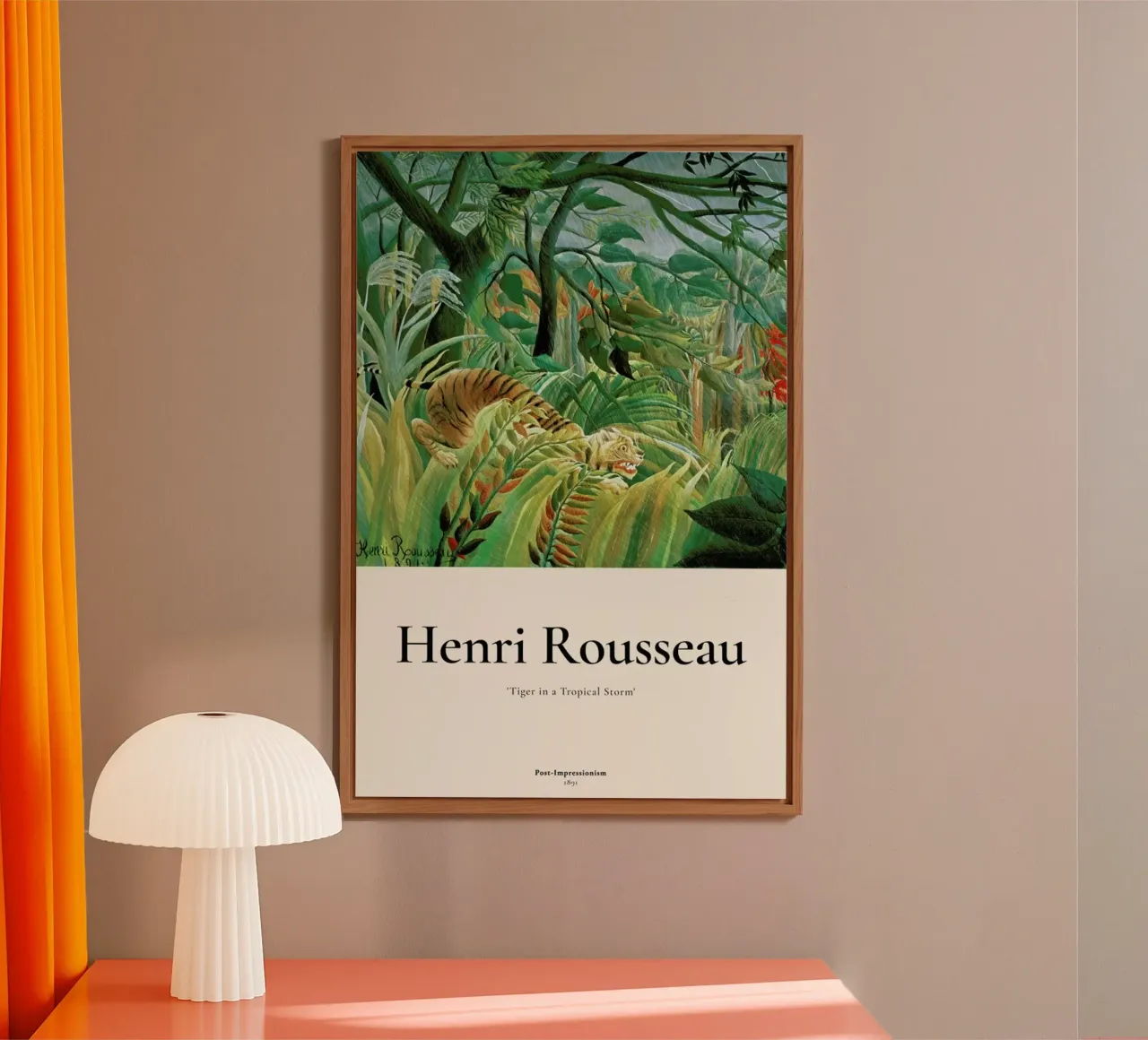 Rousseau - Tiger in a Tropical Storm (Surprised!) alluminio dibond da ARTOTHEK