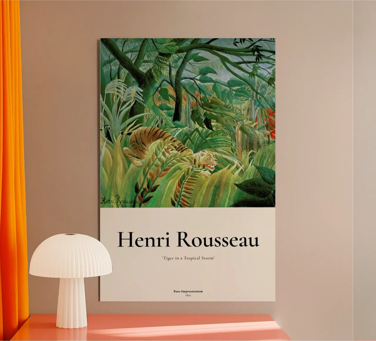 Rousseau - Tiger in a Tropical Storm (Surprised!) alluminio dibond da ARTOTHEK