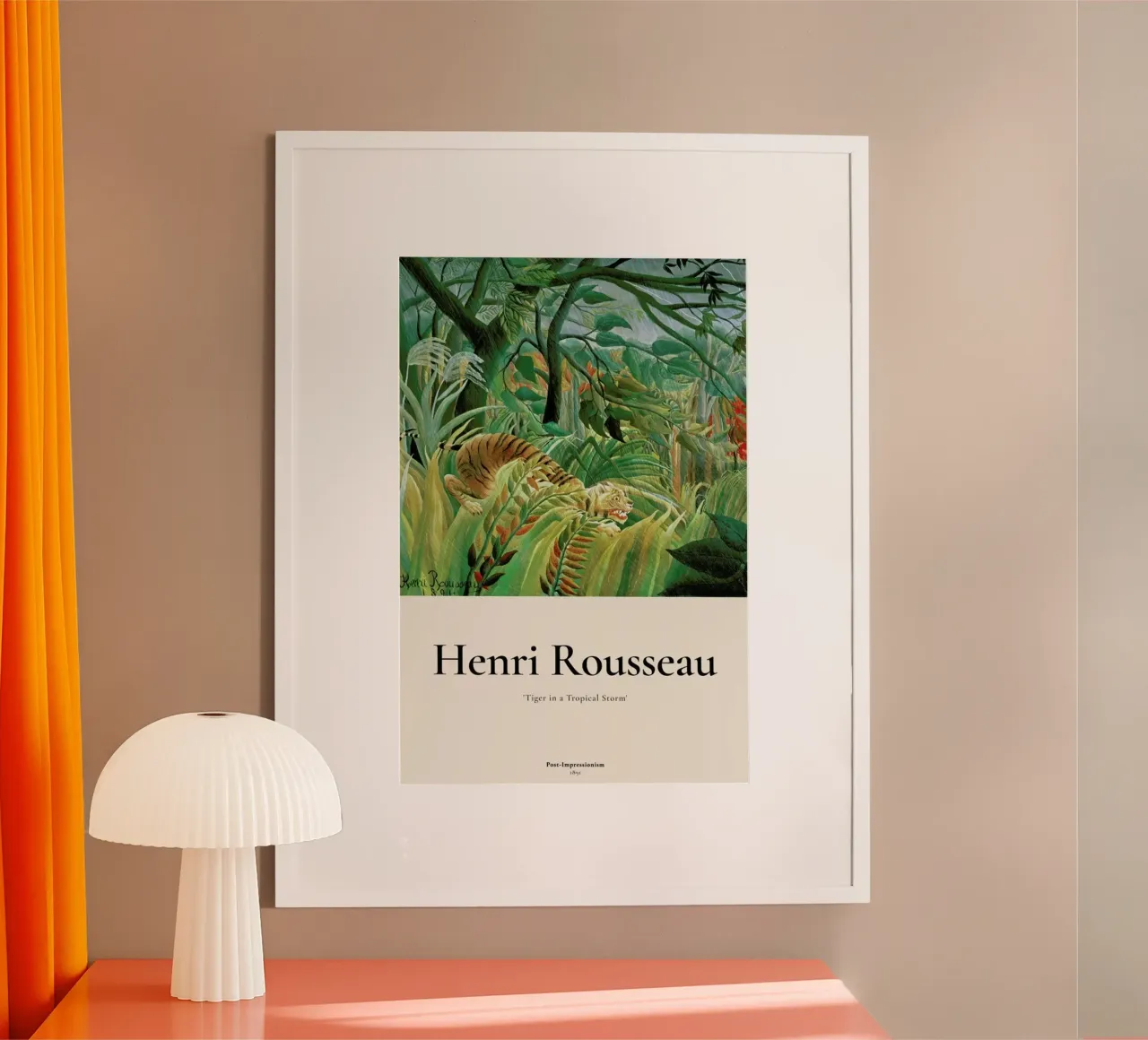 Rousseau - Tiger in a Tropical Storm (Surprised!) carta hahnemühle da ARTOTHEK