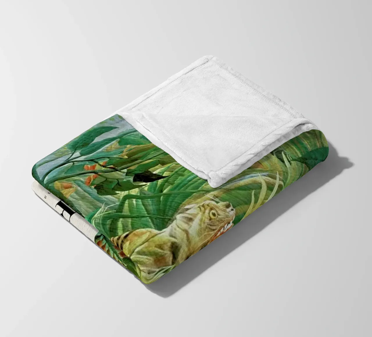 Rousseau - Tiger in a Tropical Storm (Surprised!) coperta in pile da ARTOTHEK