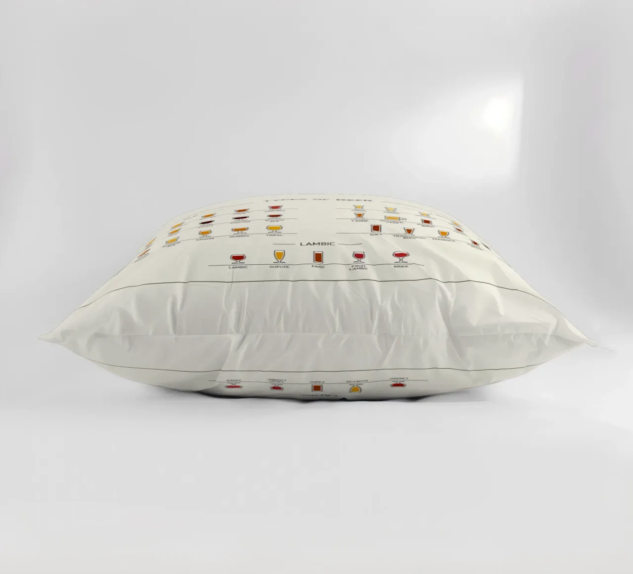 tipi di birra ALE e LAGER cuscino da Danielshop