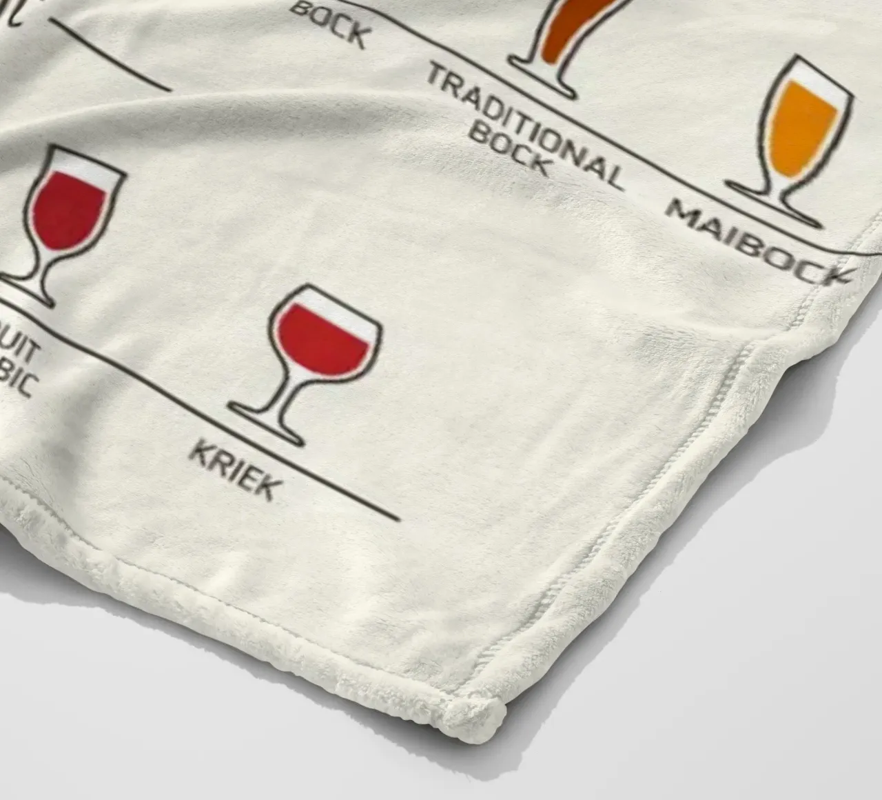 tipi di birra ALE e LAGER coperta in pile da Danielshop